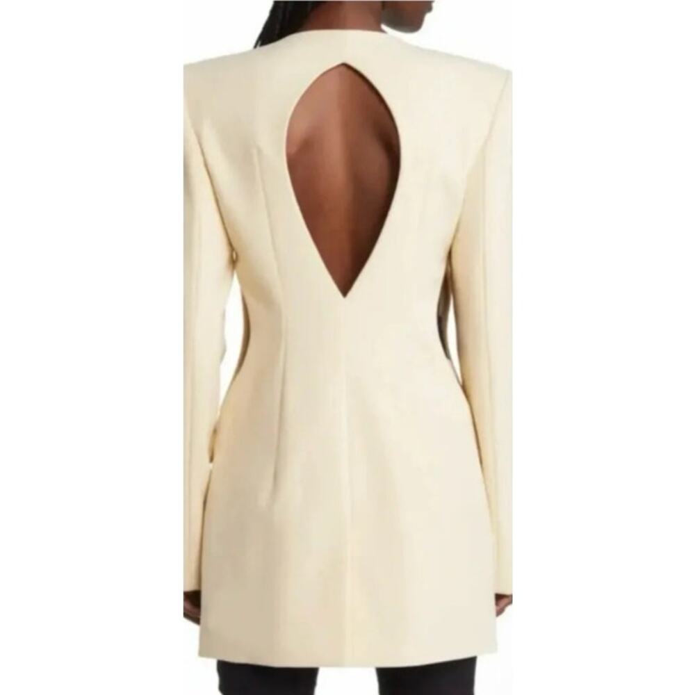 Head of State New Women's Lola Back Cutout Blazer Jacket Size Small Made in USA